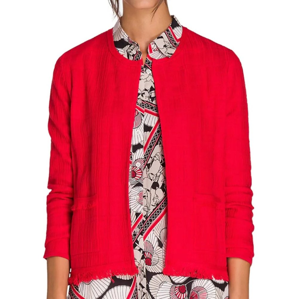 Olsen Henny New Fusion Fringe Cardigan (NWT)